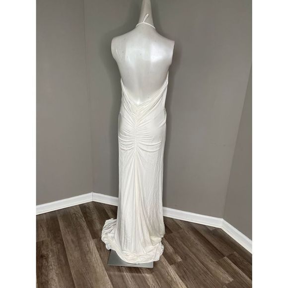 NWT HALSTON GRACE RUCHED JERSEY GOWN - Picture 9 of 10